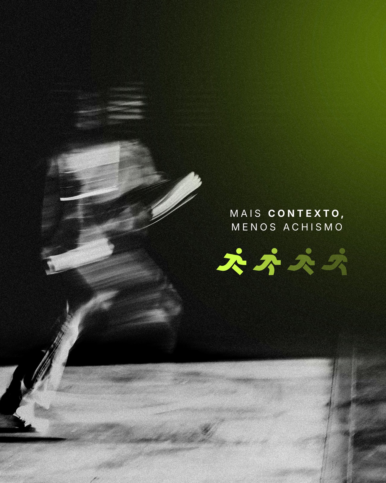 Corredor em movimento