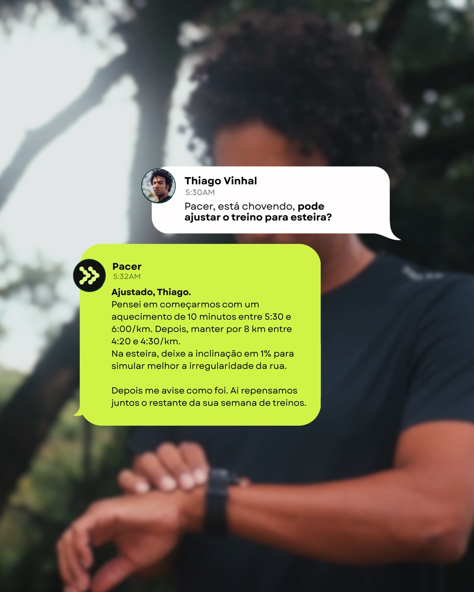 Conversa WhatsApp com a Pacer